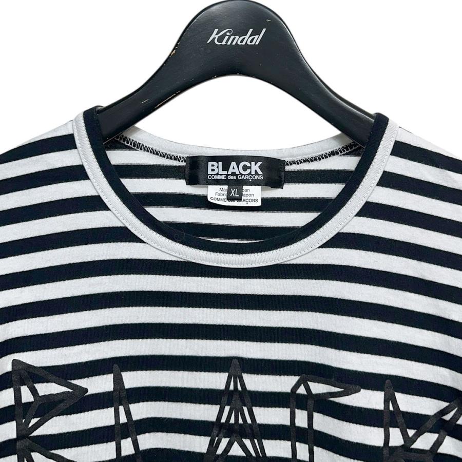 BLACK COMME des GARCONS 綿天竺ストライプ BLACK COMME des GARCONS ブラックコムデギャルソン 25AW 綿天竺