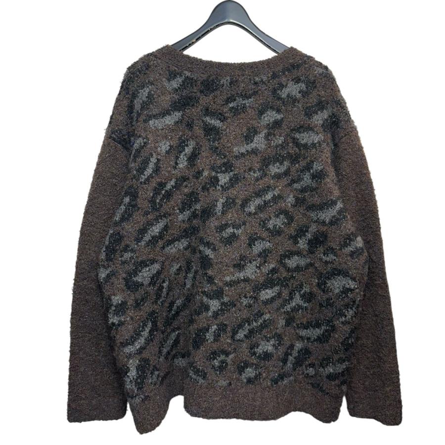 ティーモダンストリートウエア TTT MSW leopard knit cardigan