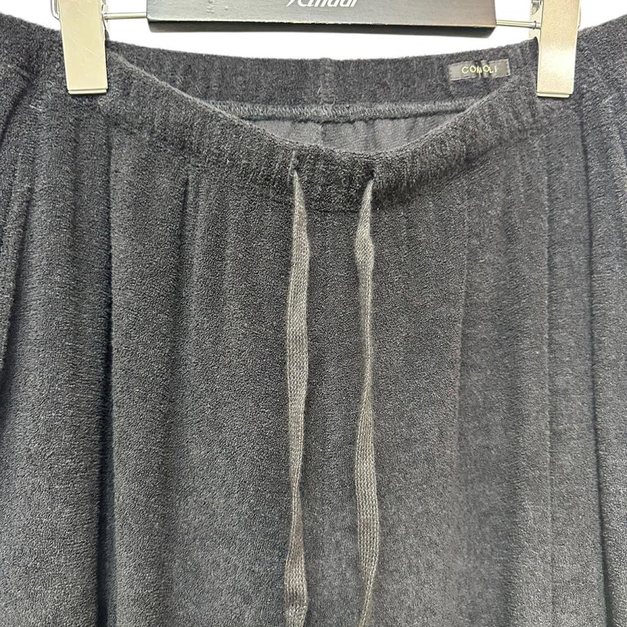 COMOLI（コモリ） COMOLI 25SS パイルパンツ B01-05041 ブラック