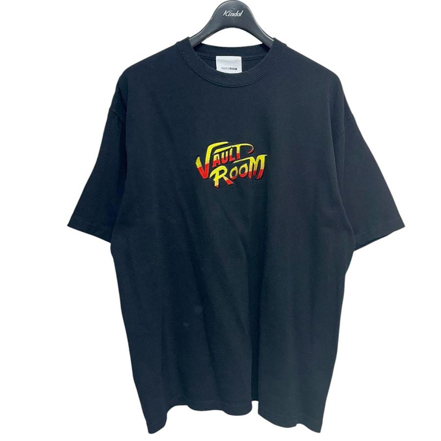 FIGHTER STREET × vaultroom LOGO エド ボルトルーム BLACK Lサイズ FIGHTER STREET TEE ED VAULTROOM Tシャツ トップス