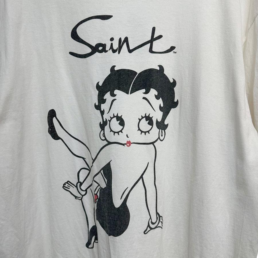 セントマイケル SAINT MICHAEL 25AW Betty Boop SS Tee ビンテージ加工