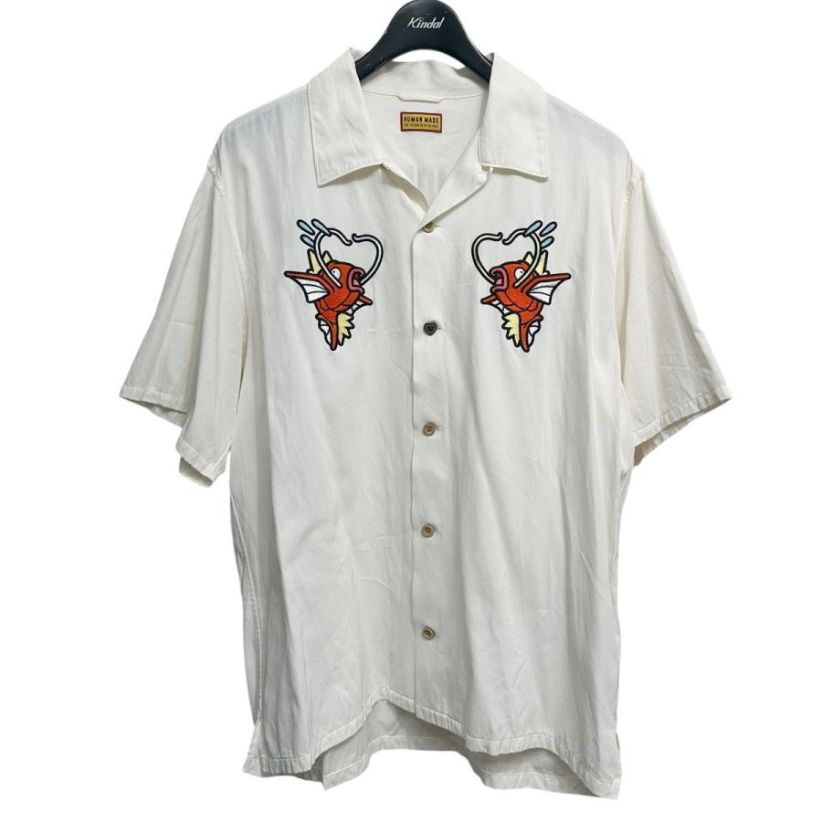 HUMAN MADE ヒューマンメイド POKEMON MADE ALOHA SHIRT コイキング フロント刺繍半袖アロハシャツ ネイビー XX31SH001 HUMAN MADE（ヒューマンメード） ヒューマンメイド HUMAN MADE POKEMON