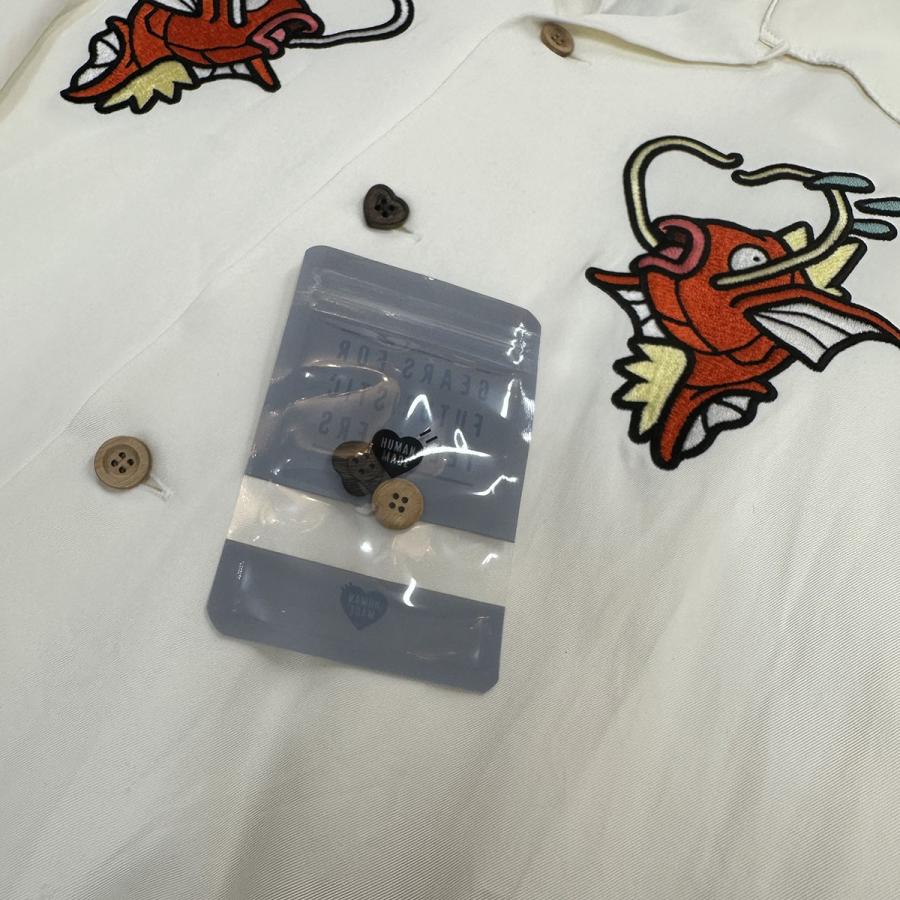 HUMAN MADE ヒューマンメイド POKEMON MADE ALOHA SHIRT コイキング フロント刺繍半袖アロハシャツ ネイビー XX31SH001 HUMAN MADE（ヒューマンメード） ヒューマンメイド HUMAN MADE POKEMON