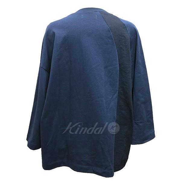 値下げ】ohta ワイドカットソーTシャツ ネイビー サイズ：M1 (阿佐ヶ谷 