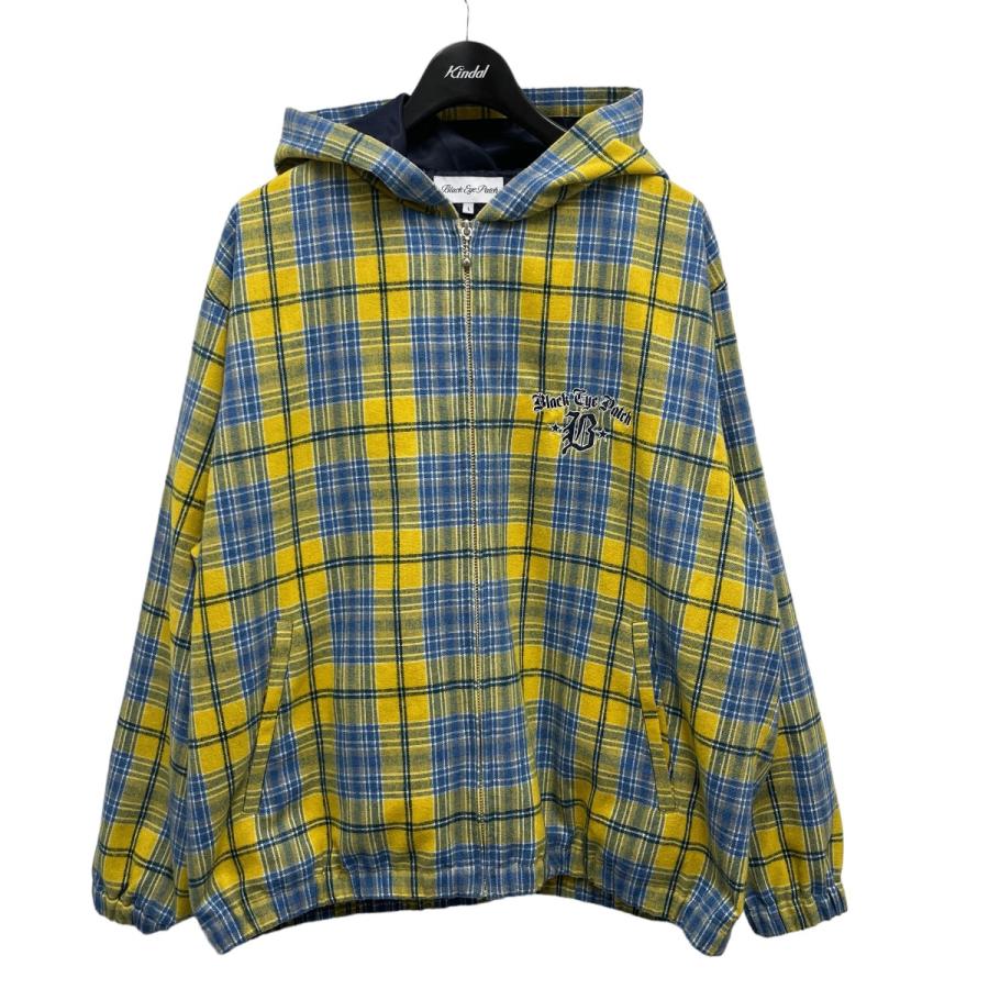 BlackEyePatch 【値下げ】BlackEyePatch チェックロゴフードジャケット 