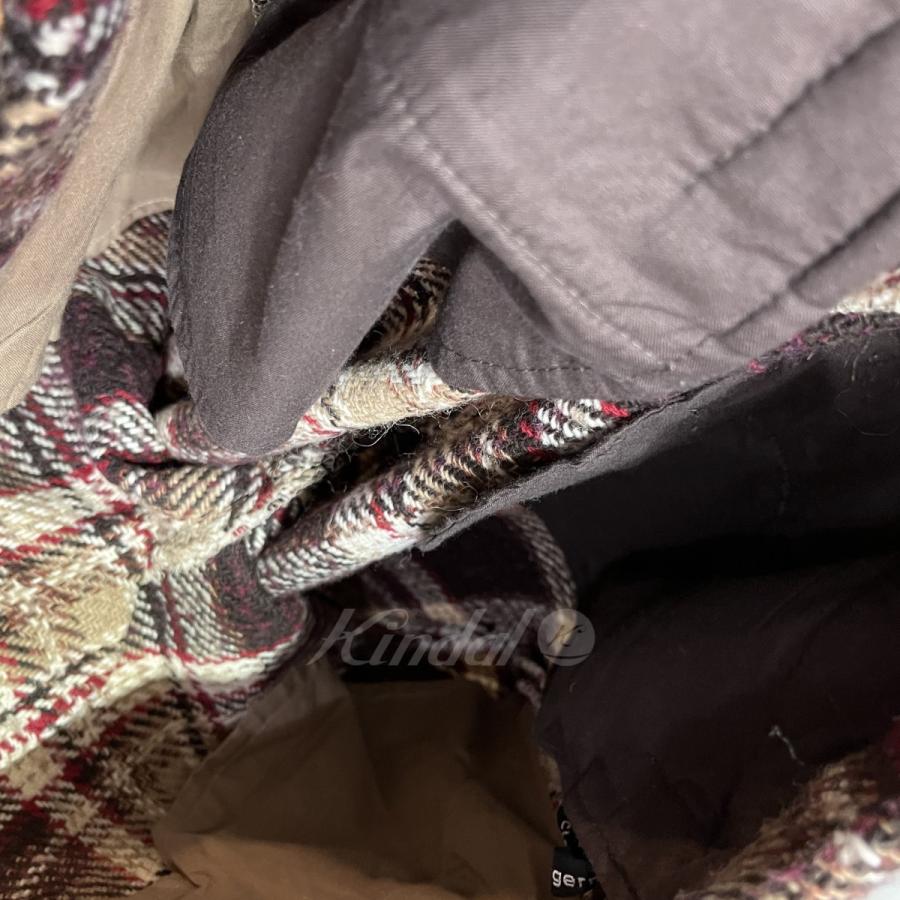 FRANK LEDER フランクリーダー ウールチェックパンツ ブラウン サイズ 