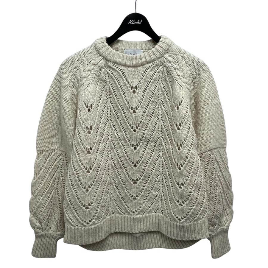 CLANE グレー バックオープンセーター