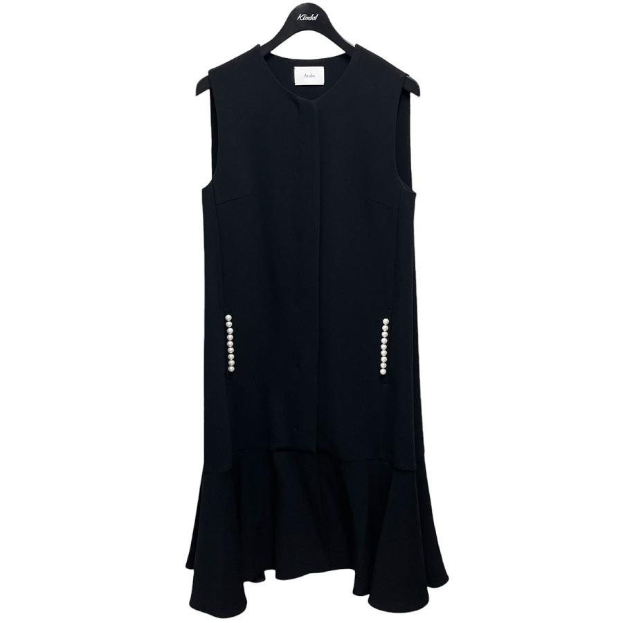 arobe アローブ Arobe 2wayパールフリルジレドレス 1190204 ブラック  
