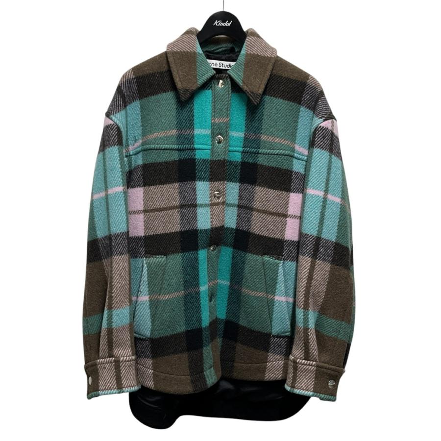 ACNE STUDIOS ロゴパンチ FLANNEL OVERSHIRT S
