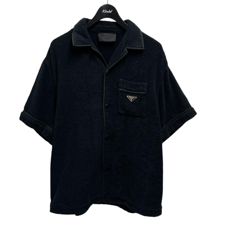 PRADA プラダ Terry Bowling Shirt SC559 S212 1ZR3 ブラック サイズ 
