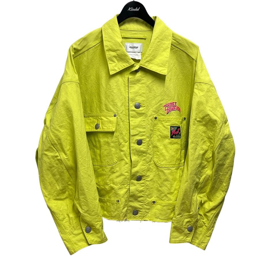 doublet ダブレット CHAOS EMBROIDERY SILK DUCK CUT OFF JACKET doublet ダブレット CHAOS EMBROIDERY SILK DUCK CUT OFF JACKET