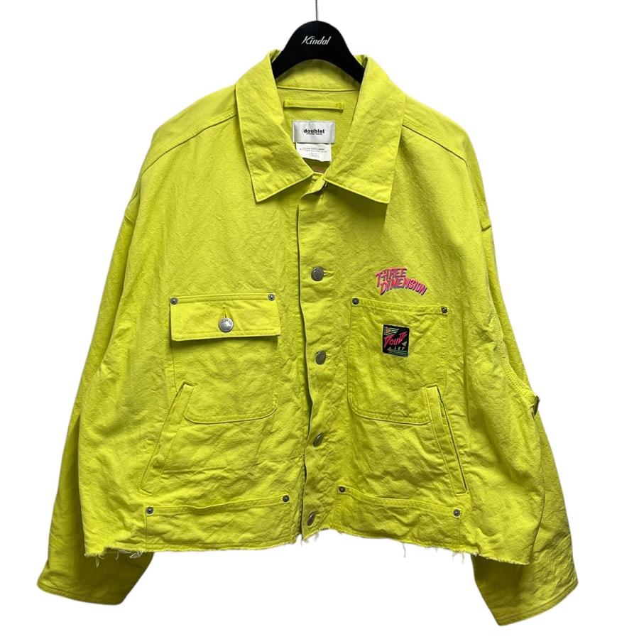 doublet ダブレット CHAOS EMBROIDERY SILK DUCK CUT OFF JACKET doublet ダブレット CHAOS EMBROIDERY SILK DUCK CUT OFF JACKET