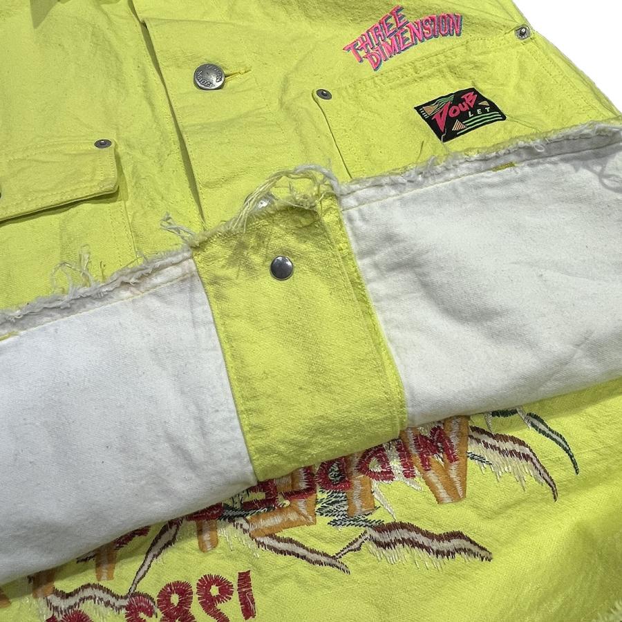doublet ダブレット CHAOS EMBROIDERY SILK DUCK CUT OFF JACKET doublet ダブレット CHAOS EMBROIDERY SILK DUCK CUT OFF JACKET
