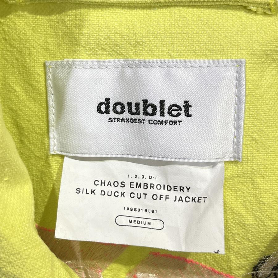 doublet ダブレット CHAOS EMBROIDERY SILK DUCK CUT OFF JACKET doublet ダブレット CHAOS EMBROIDERY SILK DUCK CUT OFF JACKET