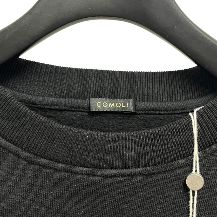 24AW LWコットン裏毛 クルーネック 3 A03-05003 中古・古着通販】COMOLI (コモリ) コットン裏毛クルーネック ブラック