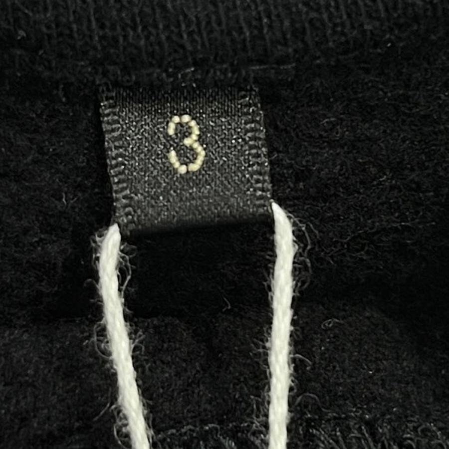 24AW LWコットン裏毛 クルーネック 3 A03-05003 中古・古着通販】COMOLI (コモリ) コットン裏毛クルーネック ブラック