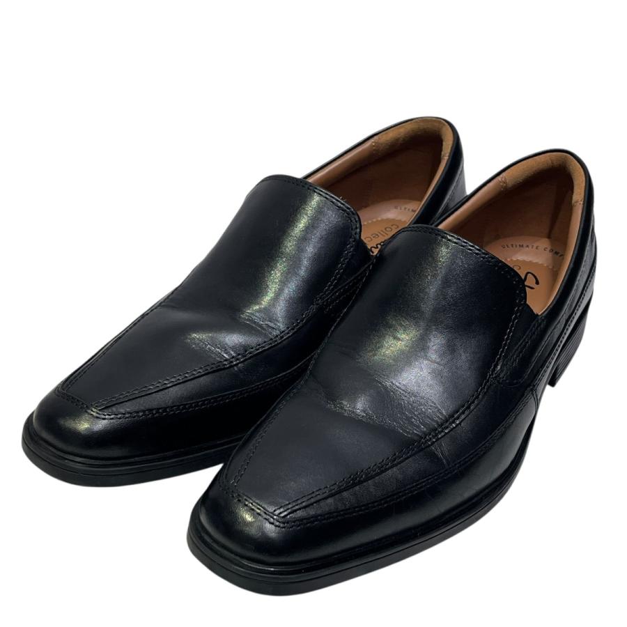 Clarks（クラークス） スリッポンレザーシューズ ブラック サイズ 