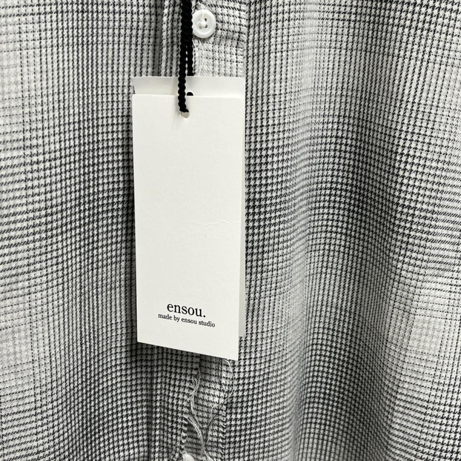 エンソウ ensou． Rough Cut Shirt グレー サイズ：M : カインドオル