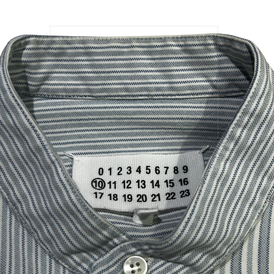 Maison Margiela（メゾンマルジェラ） スタンドカーシャツ ブルー