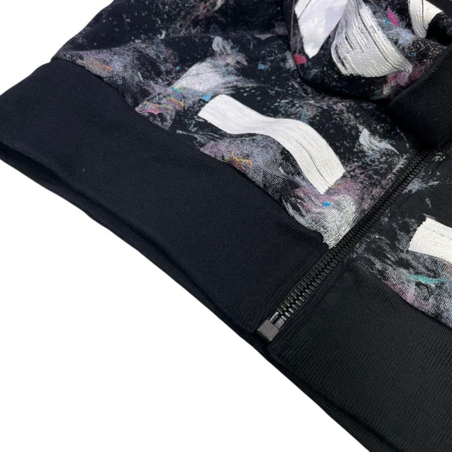 off white（オフホワイト） OFFWHITE Diag Galaxy Brushed Zip Hoodie