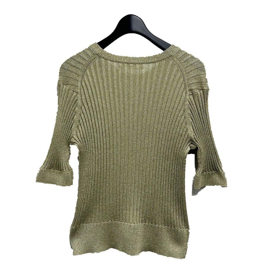 ebure エブール ミックスカラーラメニットカーディガン 3910800268