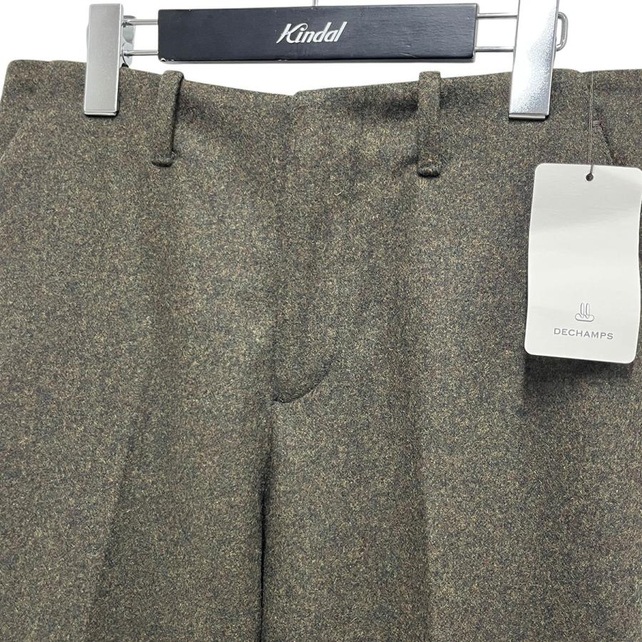 デシャン DECHAMPS 25AW LORO PANTS ストレートパンツ ダークグリーン 