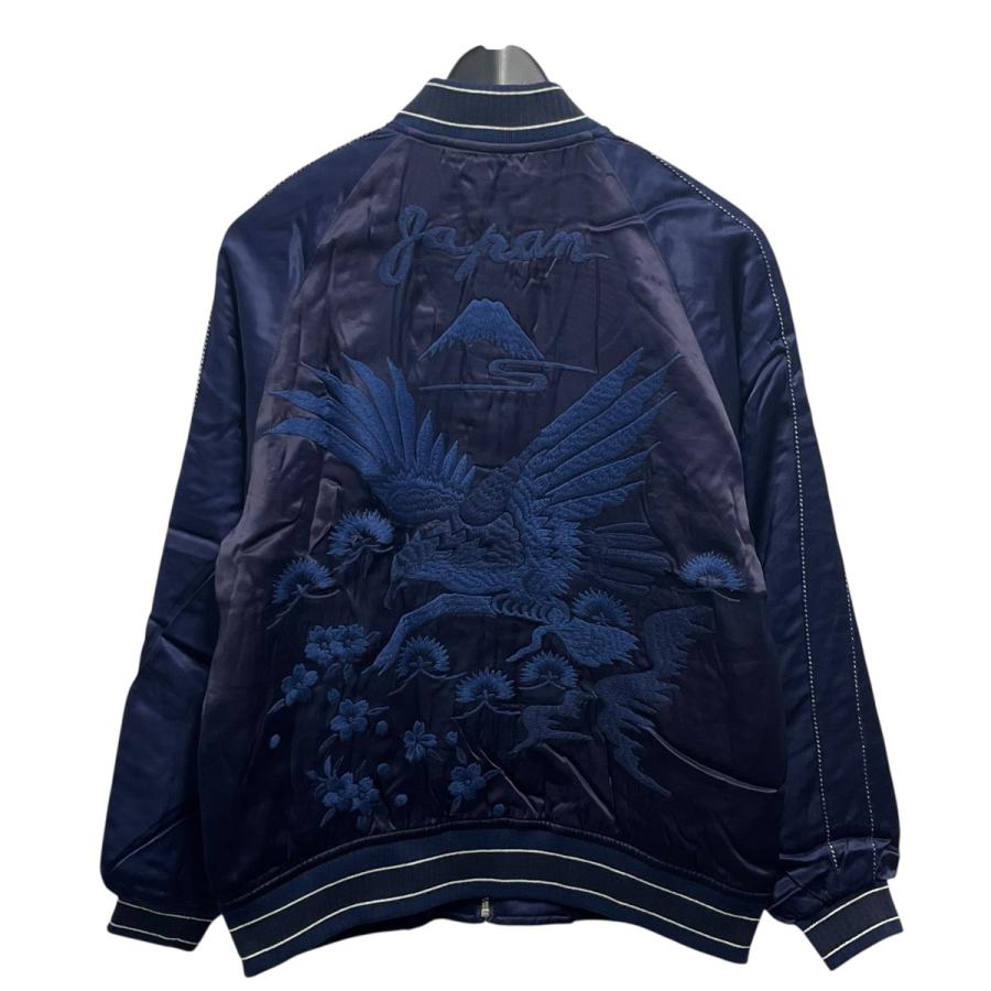 ブルーブルー BLUE BLUE × OKURA 藍染 スカジャン BLUE BLUE（ブルーブルー） 藍染Sakura Souvenir Jacket 700059-560