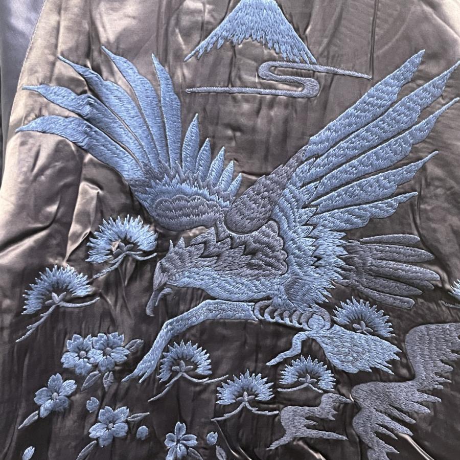 ブルーブルー BLUE BLUE × OKURA 藍染 スカジャン BLUE BLUE（ブルーブルー） 藍染Sakura Souvenir Jacket 700059-560