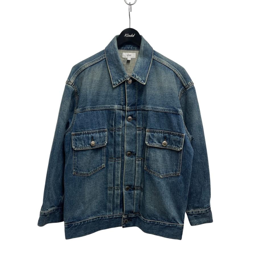HYKE デニム ジャケット サイズ1 BIG FIT HYKE（ハイク） HYKE big fit デニムジャケット インディゴ サイズ：1