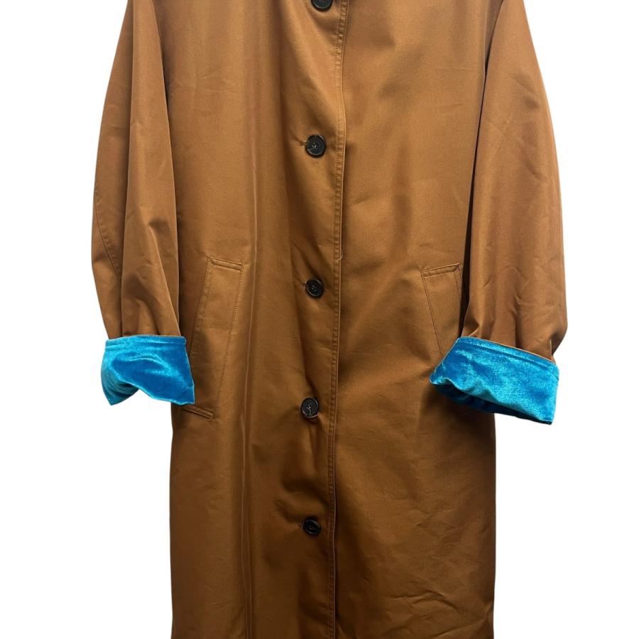 トーマスマグパイ THOMAS MAGPIE back line coat BROWN×TURQUOISE
