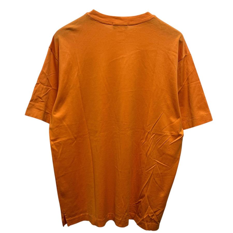 HERMES（エルメス） HERMES Hロゴ刺繍Tシャツ オレンジ サイズ：L