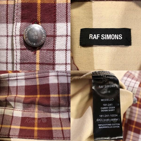 RAF SIMONS 18SS CARRY OVER DENIM SHIRT キャリーオーバーRS RAF SIMONS 18SS CARRY OVER DENIM SHIRT キャリーオーバーRS