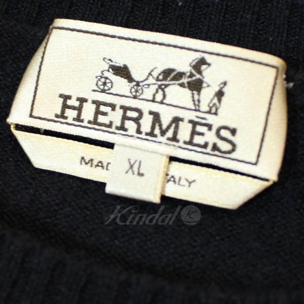 HERMES 【値下げ】HERMES カシミヤ ニット セーター クルーネック 