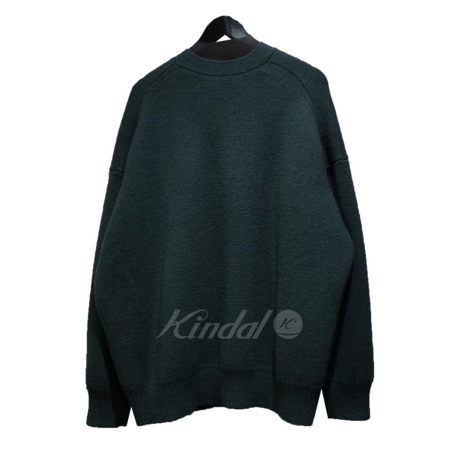 アンスクリア INSCRIRE 22AW van letterd cardigan ウールレタード