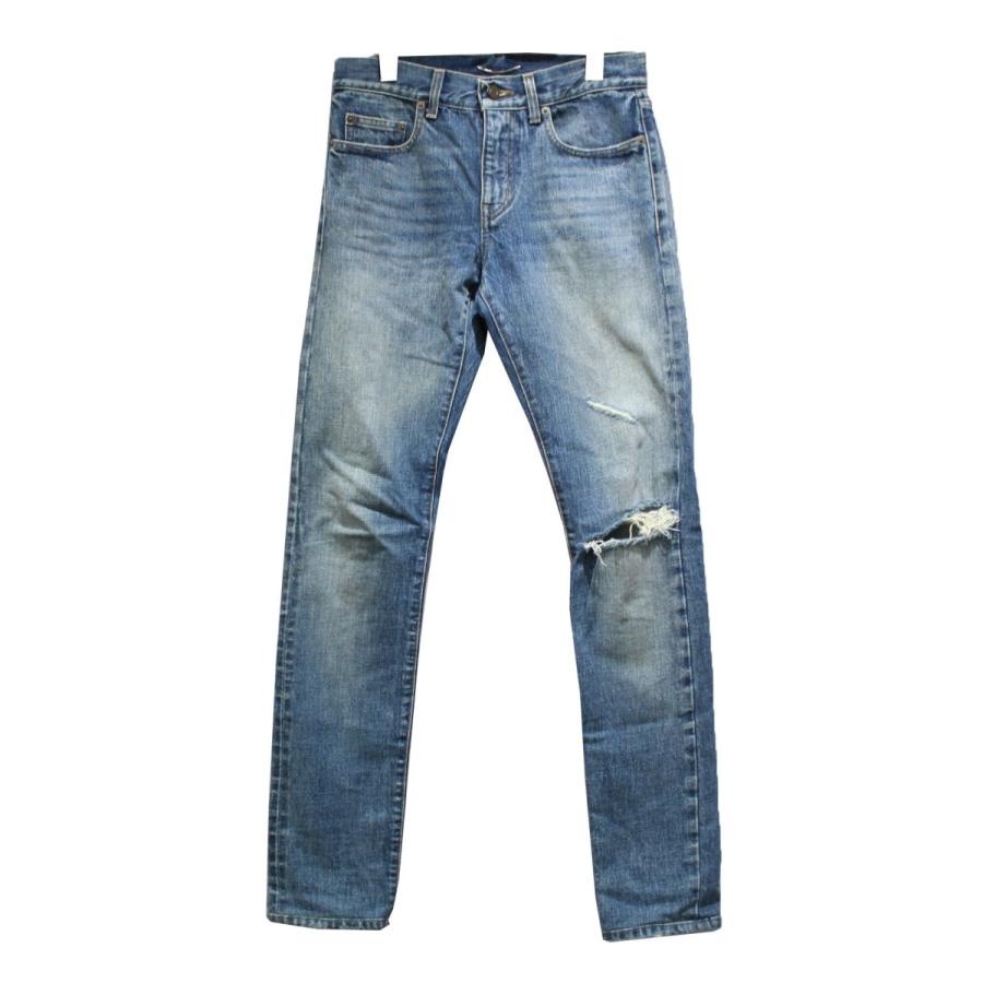 サンローランパリ SAINT LAURENT PARIS 16SS 80年代デニム ニー 
