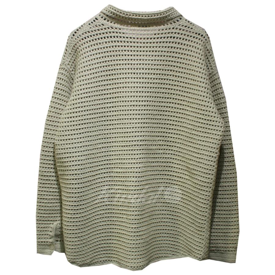 AURALEE 【値下げ】AURALEE 23AW HAND CROCHET WOOL KNIT SHIRTS 
