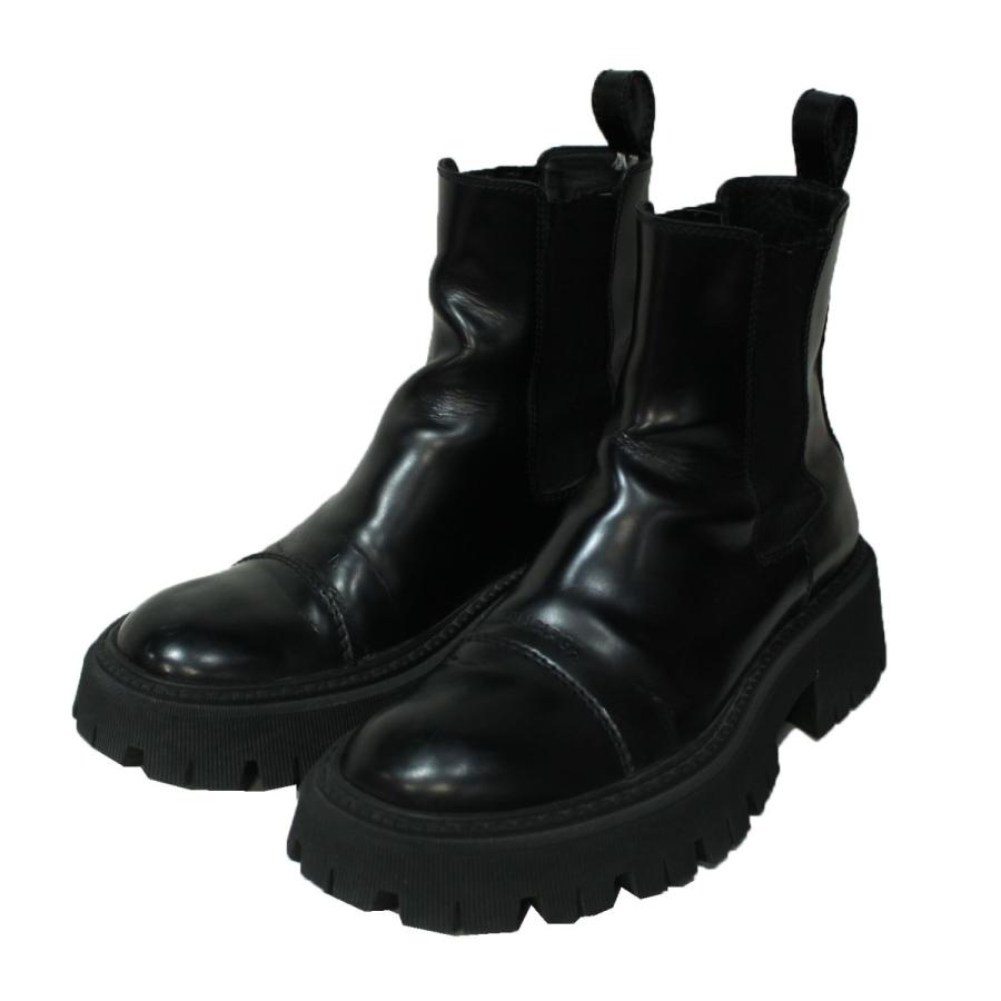 バレンシアガ BALENCIAGA TRACTOR 20MM ブーツ トラクター レザー 