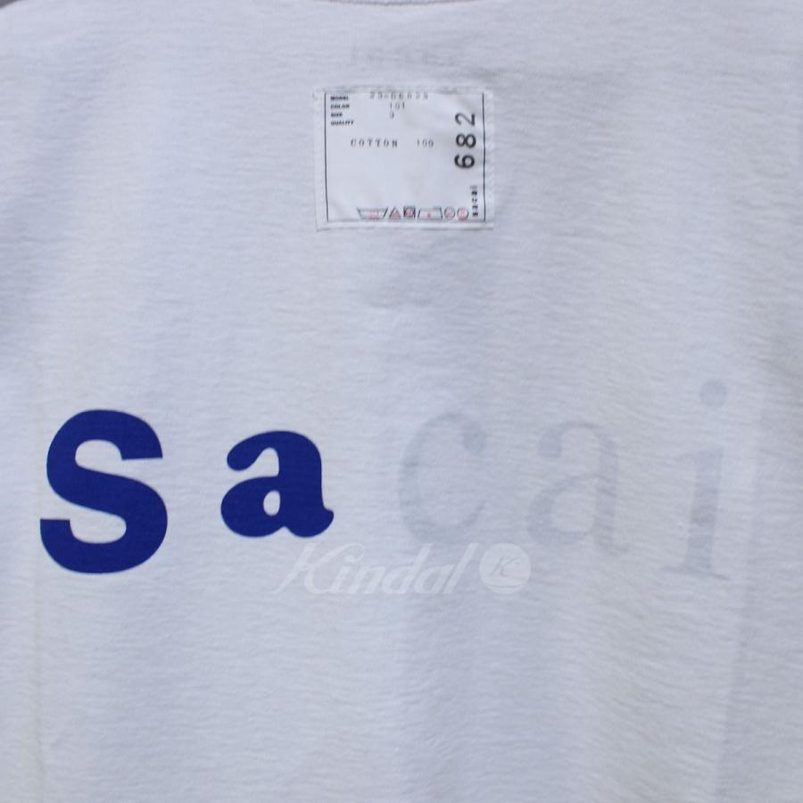 サカイ sacai 23SS A Magazine Curated By sacai T-Shirt 半袖 Tシャツ ホワイト サイズ：3｜kindal｜06