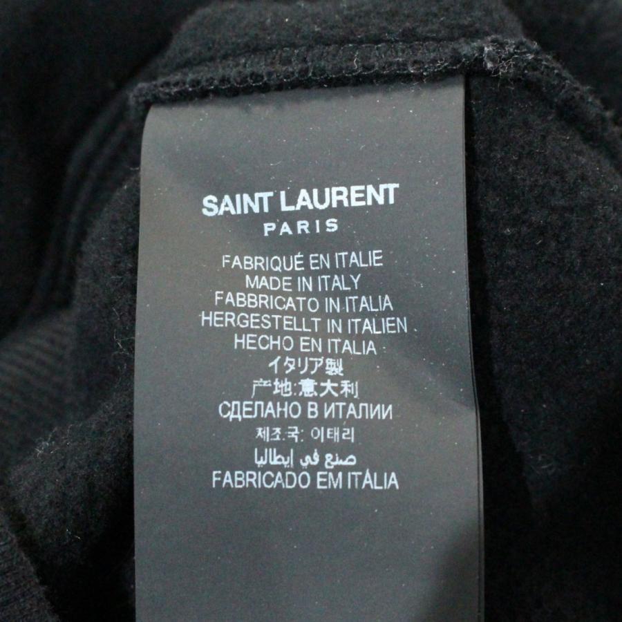 サンローランパリ SAINT LAURENT PARIS 21AW ピンクパンサー プリントプルオーバーパーカー フーディー ブラック サイズ：S｜kindal｜08