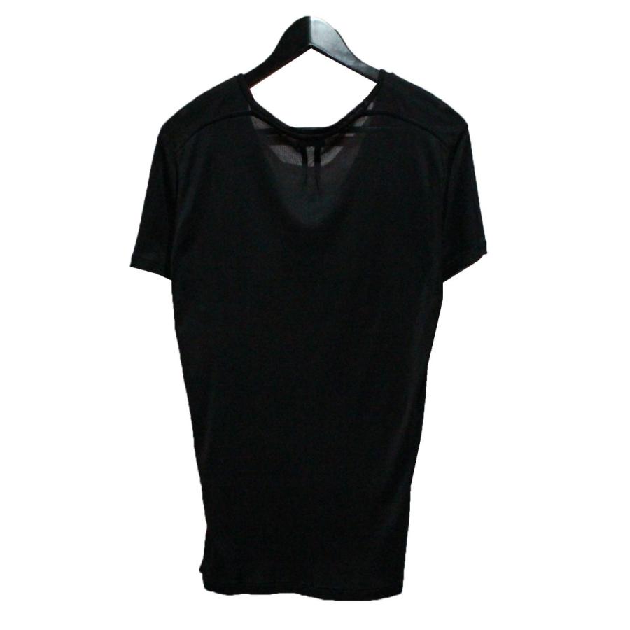 サンローランパリ SAINT LAURENT PARIS Vネックカットソー 半袖Tシャツ ブラック サイズ：S｜kindal｜02