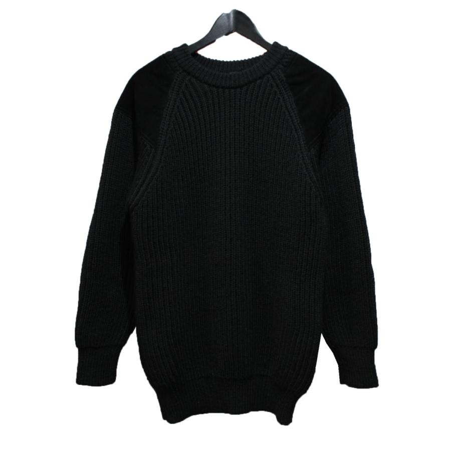 コモリ COMOLI 18AW BLACK SHEEP別注 GUN PATCH KNIT ガンパッチニット 