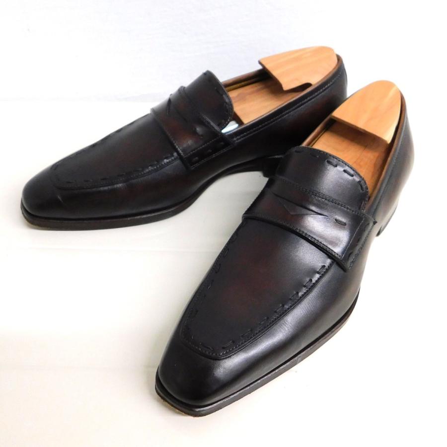 MAGNANNI MAGNANI コインローファー 21341 シューツリー付 ブラウン 