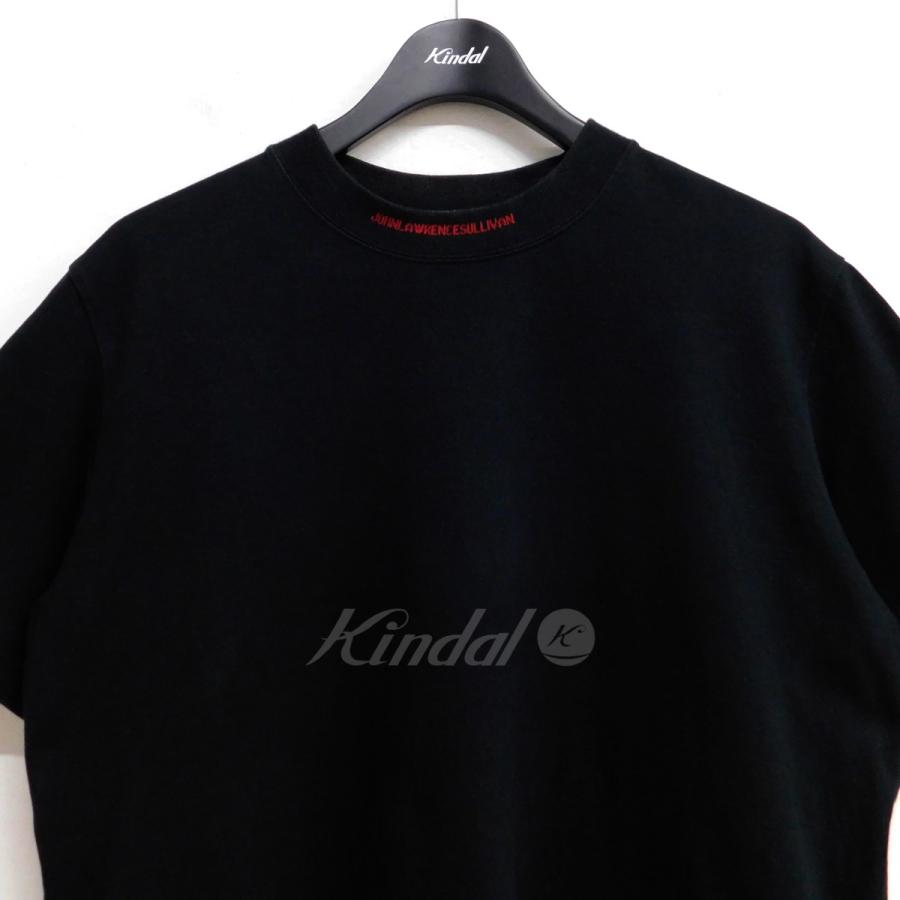 ジョンローレンスサリバン JOHN LAWRENCE SULLIVAN Jacquard Logo T-Shirt ロゴTシャツ ブラック サイズ：S｜kindal｜02