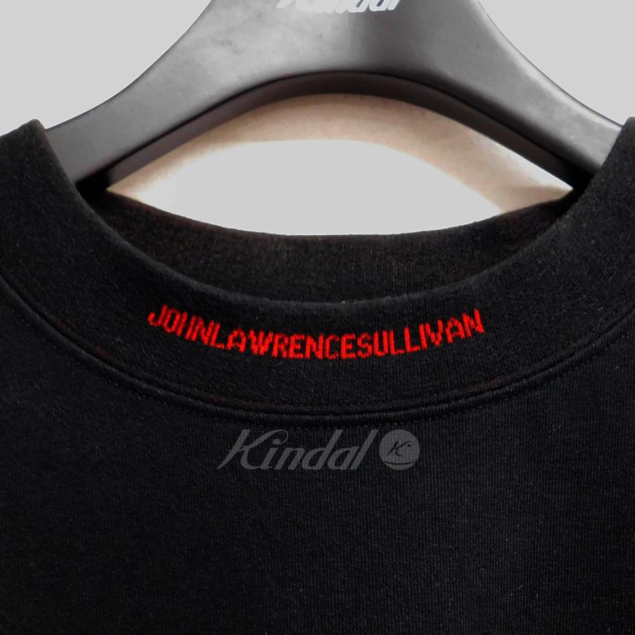 ジョンローレンスサリバン JOHN LAWRENCE SULLIVAN Jacquard Logo T-Shirt ロゴTシャツ ブラック サイズ：S｜kindal｜06