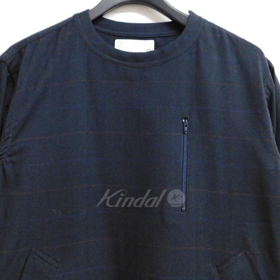 サカイ sacai プルオーバーシャツジャケット 15-00870M ネイビー サイズ：2｜kindal｜02