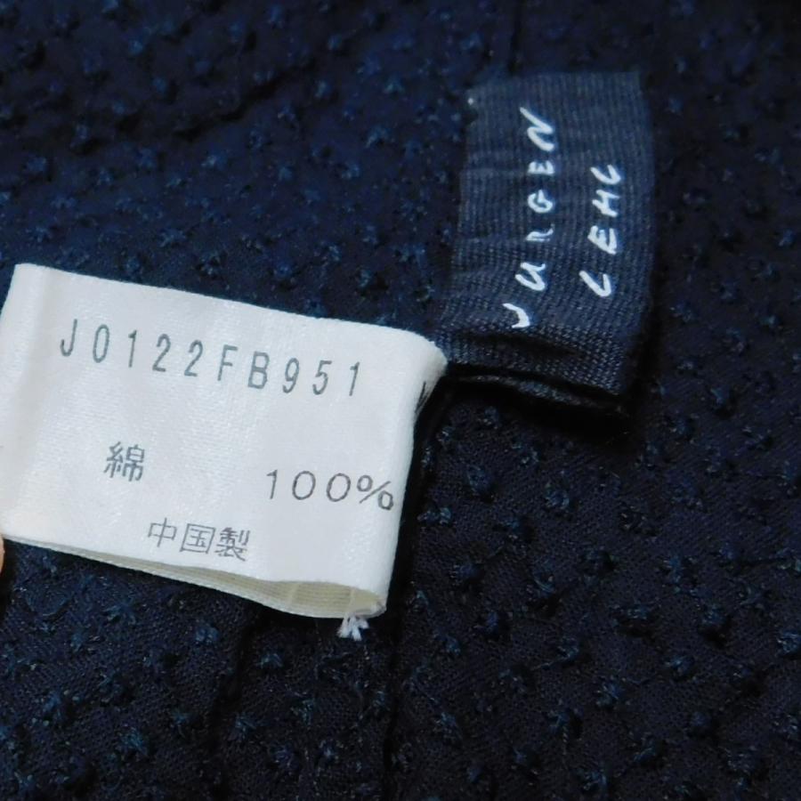 ヨーガンレール JURGEN LEHL シアサッカージャケット ブラック サイズ