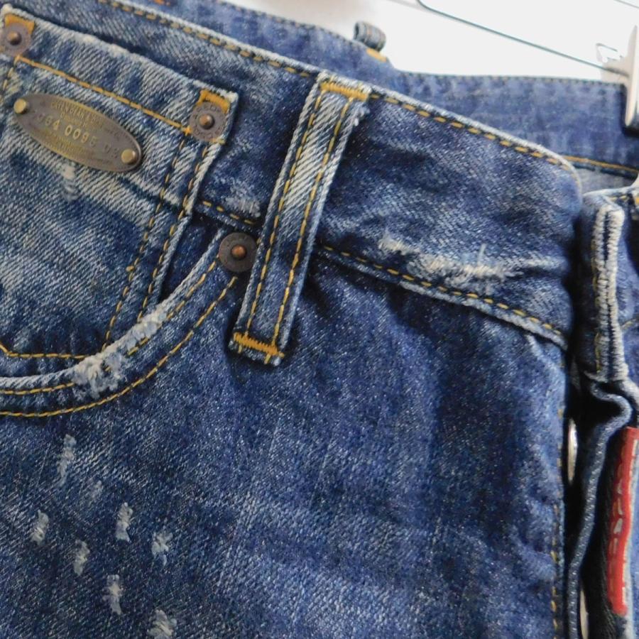 DSQUARED2 ディースクエアード ダメージペンキ加工デニム インディゴ 