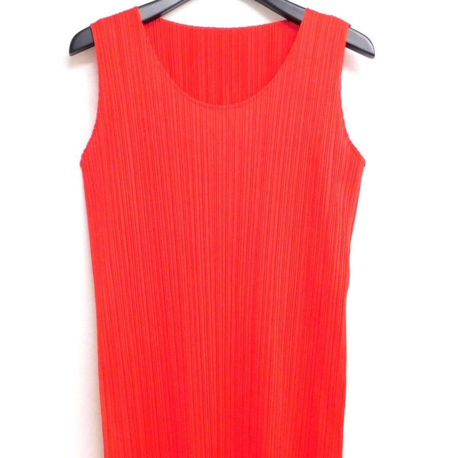 PLEATS PLEASE プリーツプリーズ プリーツワンピース レッド サイズ：1  