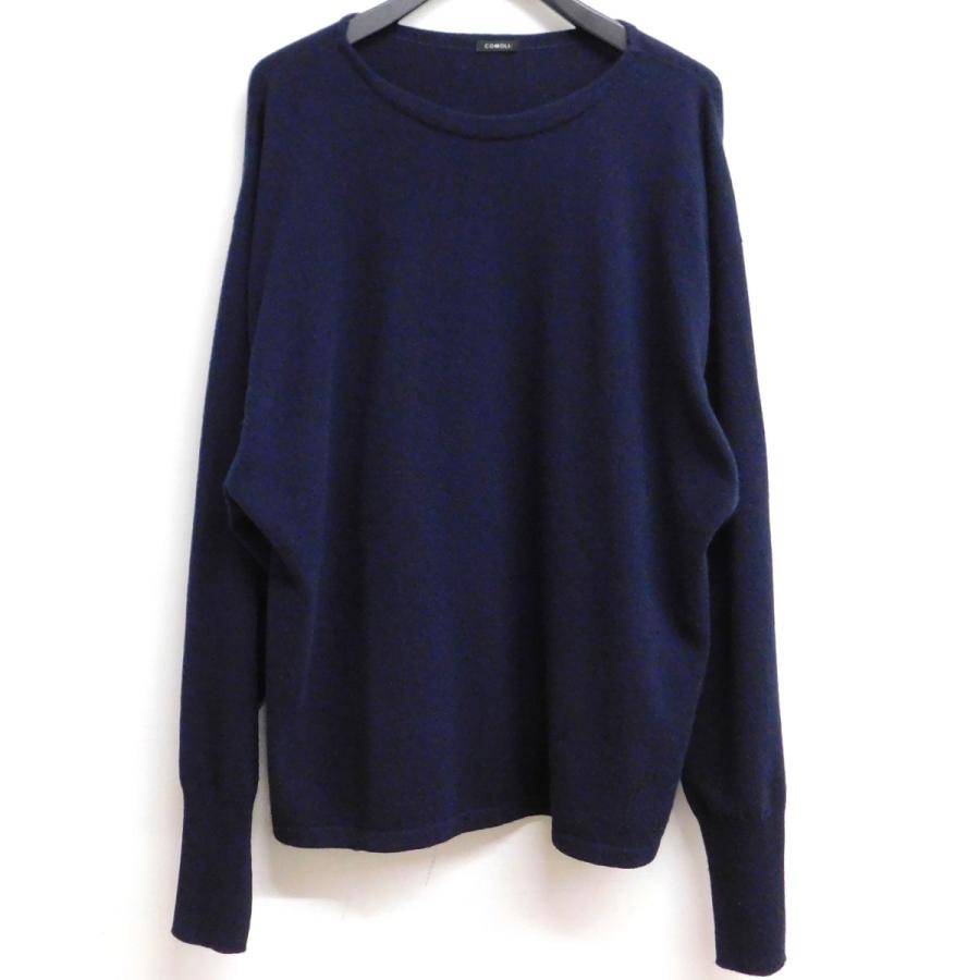 COMOLI コモリ カシミヤコモリニット U03-06005 ネイビー サイズ：F 