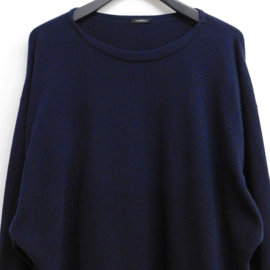 COMOLI コモリ カシミヤコモリニット U03-06005 ネイビー サイズ：F 